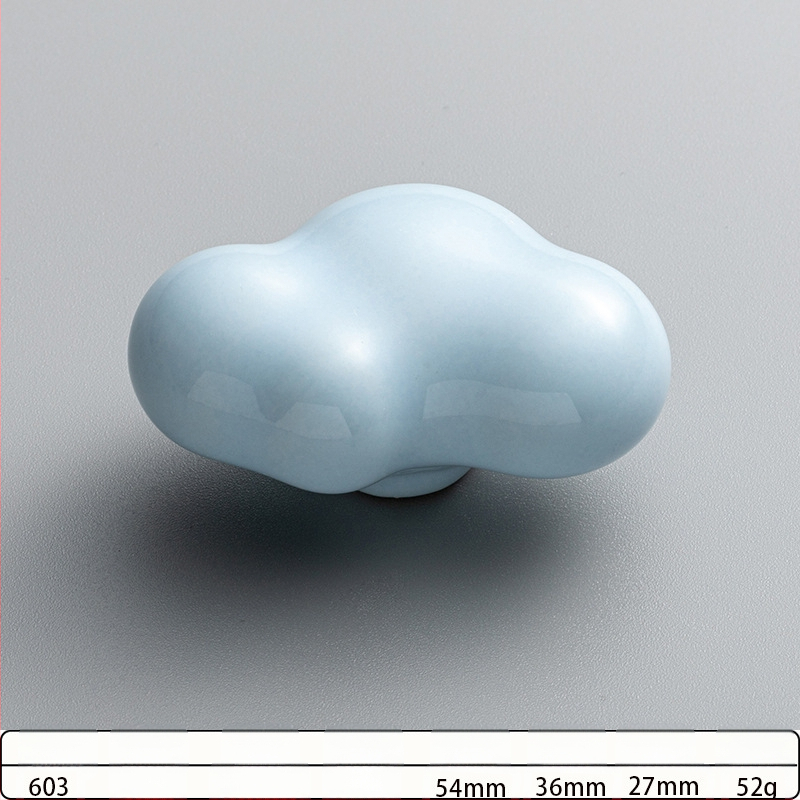 Χειρολαβή πόρτας ντουλάπας με καρτούν μοτίβα: αστερία, σύννεφο και σαλιγκάρι; κράμα ψευδάργύρου, οξειδωμένη επικάλυψη, μονή οπή, για συρτάρια και ντουλάπες