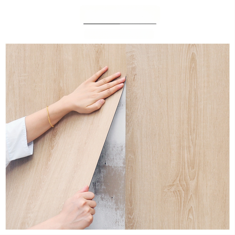 Αυτοκόλλητο τοίχου SXP — υφή ξύλου, αυτοκόλλητο, αδιάβροχο, ανθεκτικό σε λεκέδες, ανθεκτικό στο λάδι, ανθεκτικό στη μούχλα, μονόχρωμο, 1 φύλλο, μοντέρνο μινιμαλιστικό σχέδιο