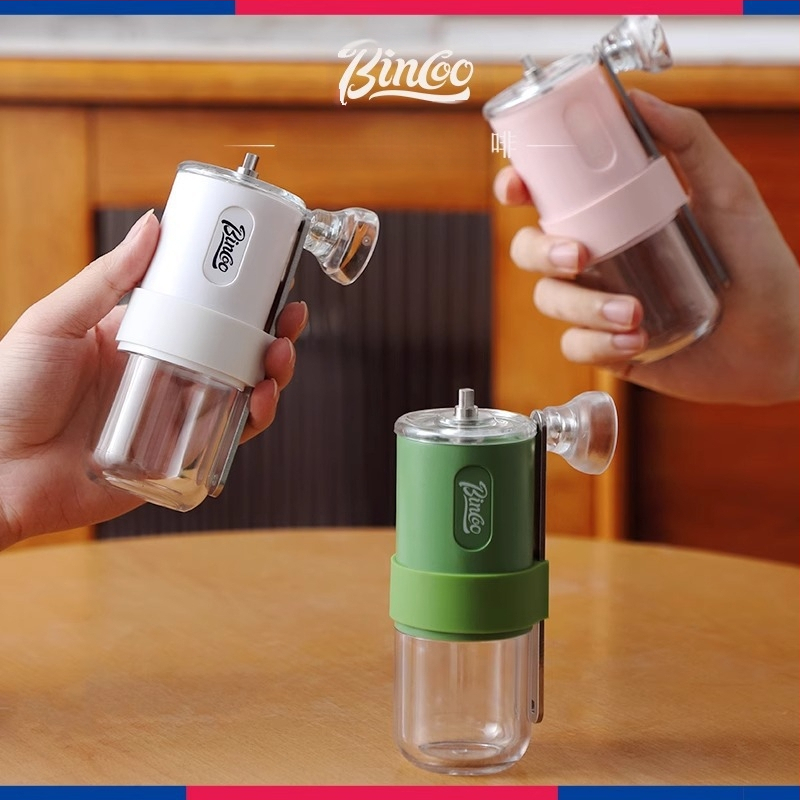 Bincoo kézi kávédaráló, kézi hajtású kávédaráló, hordozható, állítható őrlés