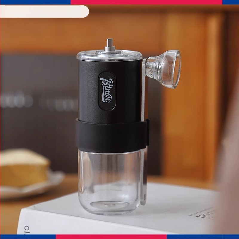 Bincoo kézi kávédaráló, kézi hajtású kávédaráló, hordozható, állítható őrlés