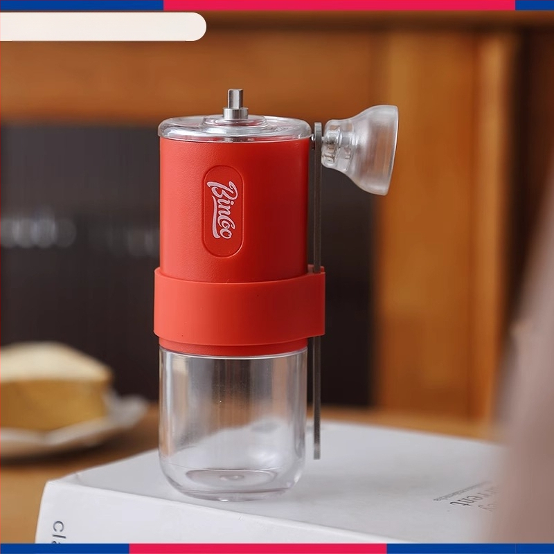 Bincoo kézi kávédaráló, kézi hajtású kávédaráló, hordozható, állítható őrlés