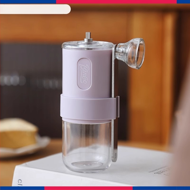 Bincoo kézi kávédaráló, kézi hajtású kávédaráló, hordozható, állítható őrlés