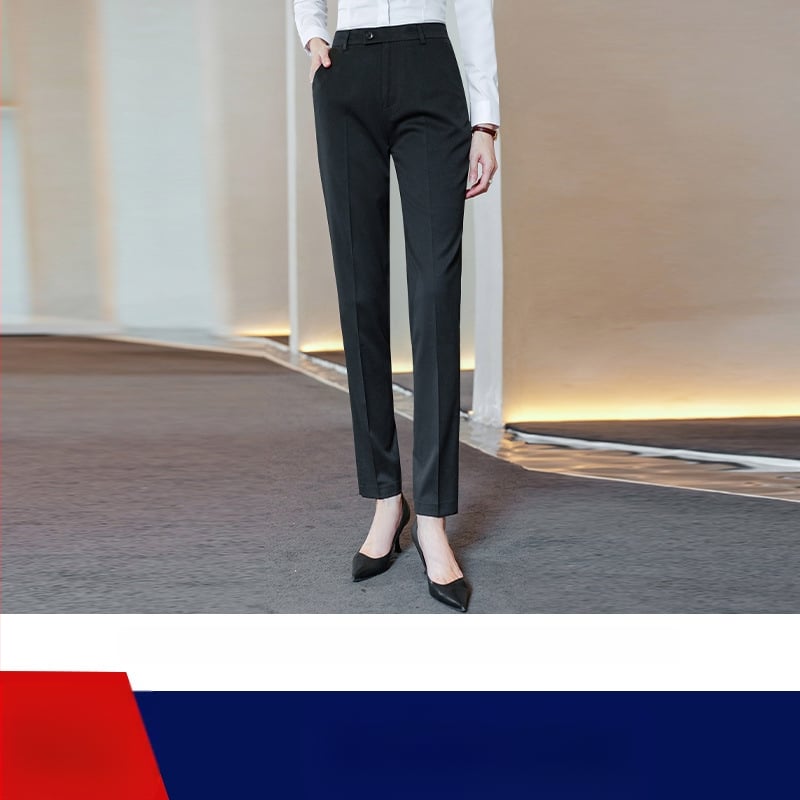 Vīriešu Slim-Fit bikses ar taisnu kāju, kokvilnas maisījuma audums, 62.1% poliesteris, darbam, visām sezonām