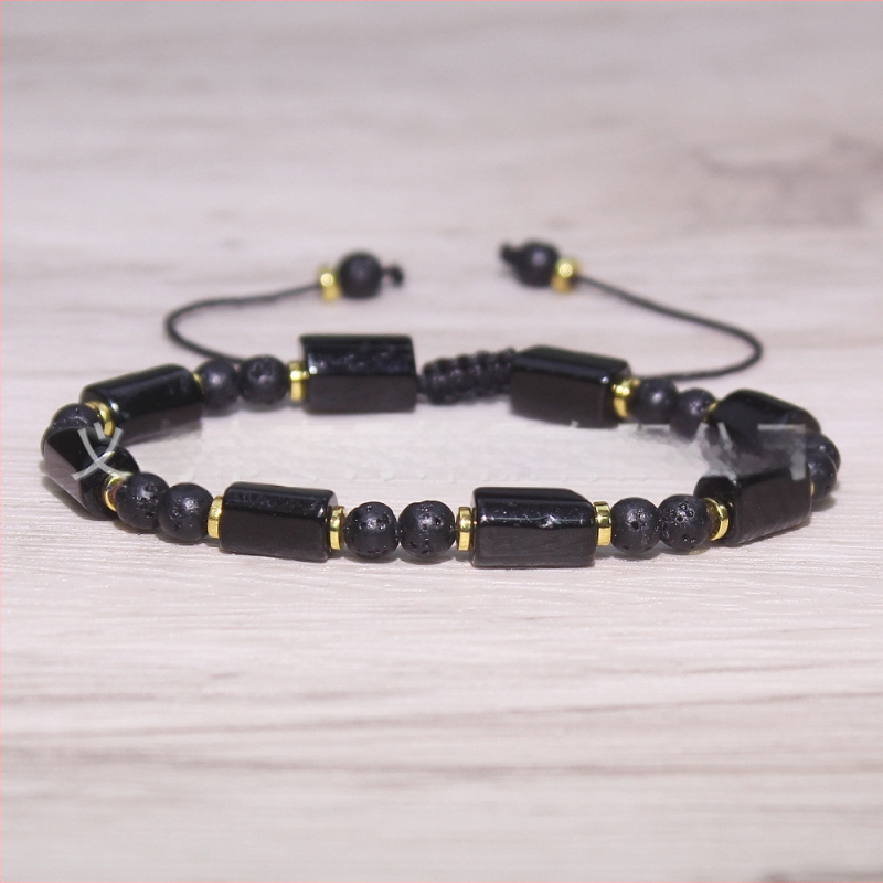 Унисекс еднослойна преплетена ахатова гривна - ръчна изработка, геометричен минималистичен дизайн, TR1130, Yiwu Cold Moon, Jinhua, Лято 2021