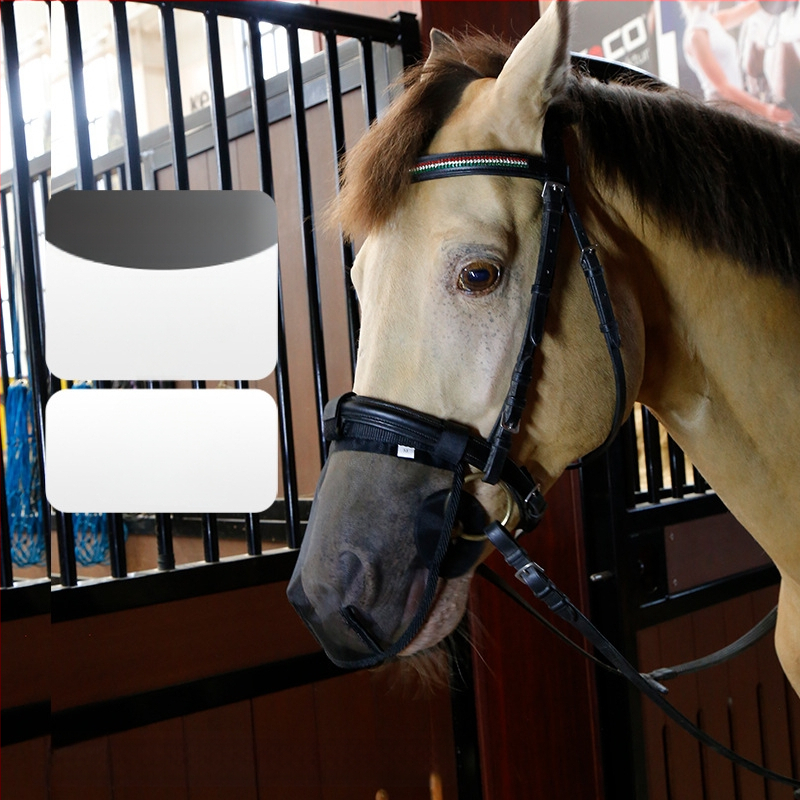 Arklių vabzdžių apsauginė kaukė su akių ir nosies tinklais, poliesterio pluoštas, galvos apsauga, modelis 8218142