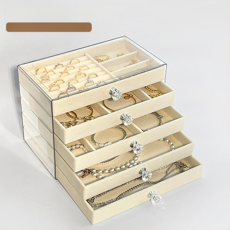 Кутия за бижута с чекмедже, многослойна, пластмасова, произход Zhejiang