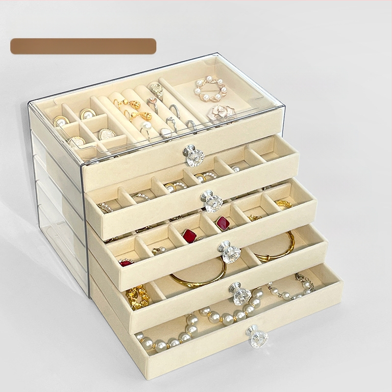 Кутия за бижута с чекмедже, многослойна, пластмасова, произход Zhejiang