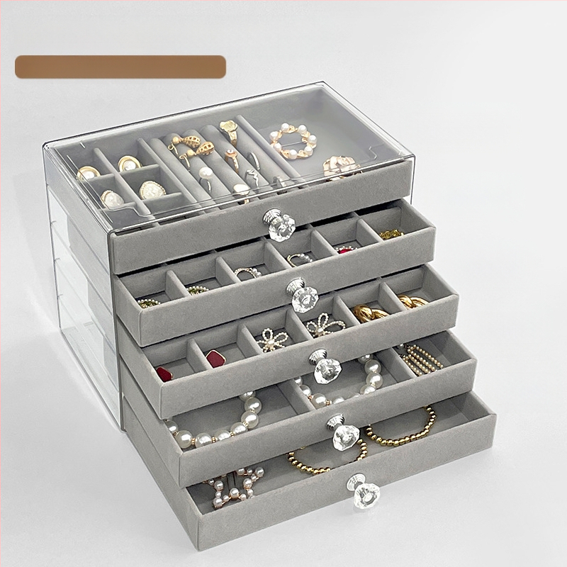 Кутия за бижута с чекмедже, многослойна, пластмасова, произход Zhejiang