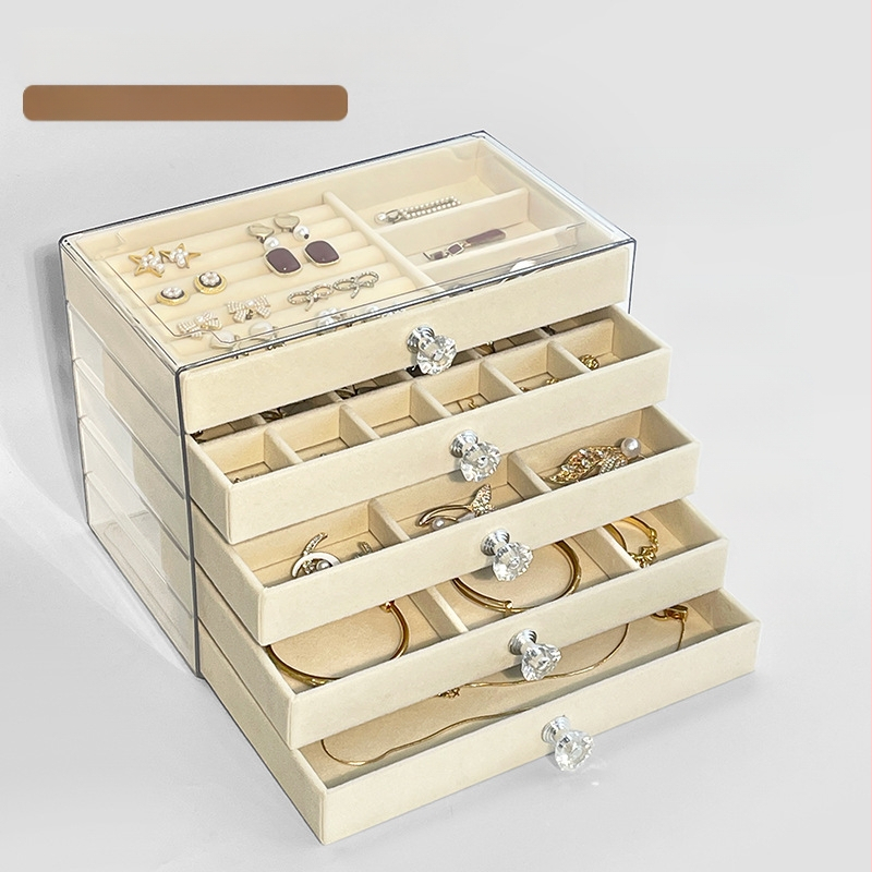 Кутия за бижута с чекмедже, многослойна, пластмасова, произход Zhejiang