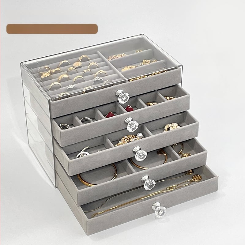 Кутия за бижута с чекмедже, многослойна, пластмасова, произход Zhejiang