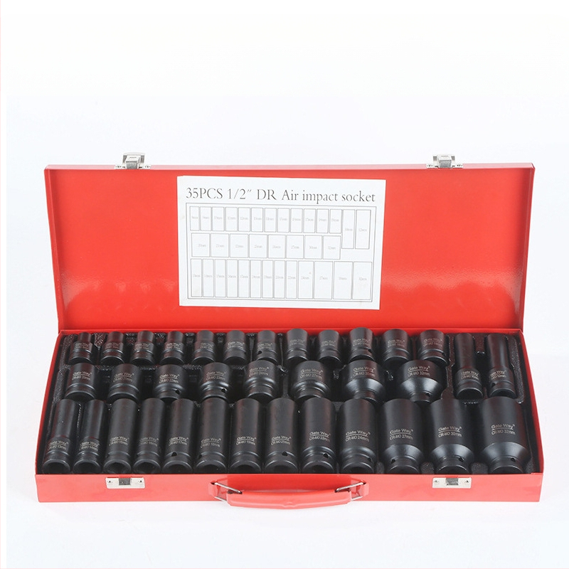 Σετ εξάγωνων σωκετών, 35 τεμάχια, χρωμοβάνδιου χάλυβας, ηλεκτροφόρο φινίρισμα, Zhonai'an