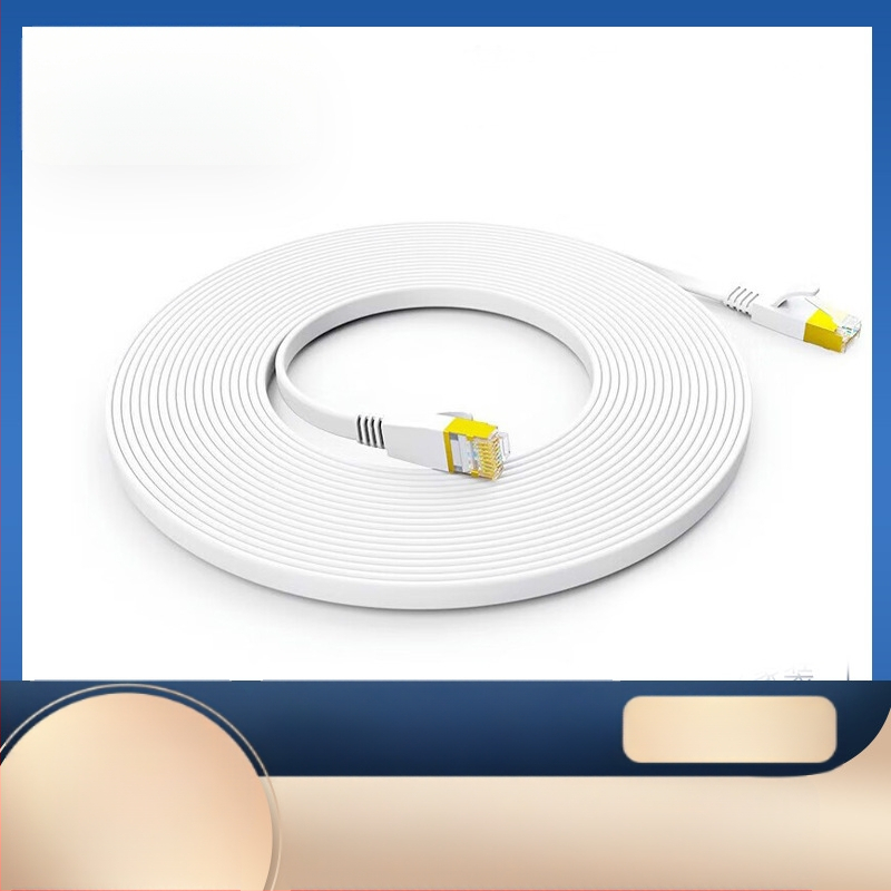 Cat6 patch cord με επίχρυσους συνδετήρες, επίπεδο καλώδιο χωρίς οξείδιο του χαλκού, Gigabit Ethernet
