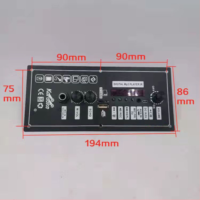 3.7V-803 Bluetooth garsiakalbio stiprintuvo plokštė su įkraunama ličio baterija automobilių DIY
