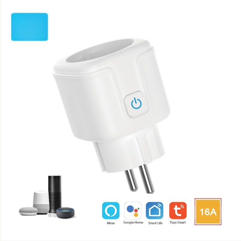 Zheliide WiFi gudrā kontaktligzda ar Eiropas standarta kontaktu, 16A, enerģijas mērījums, Alexa balss vadība, attālais vadības ar mobilo telefonu