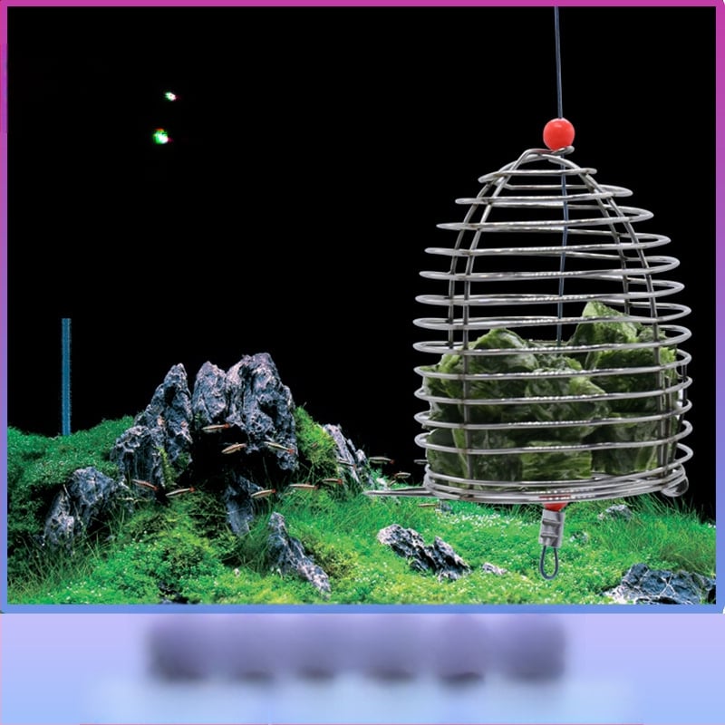 Κλουβί σίτισης διακοσμητικών γαριών από ανοξείδωτο ατσάλι, Levana, προέλευση Σαντόνγκ, για ενυδρείο, σετ 1 τεμάχιο