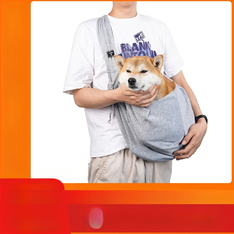 Pielāgota suņa pastaigu mugursoma, mīksts poliesters, šķērsjosta dizains, 7,5 kg ietilpība