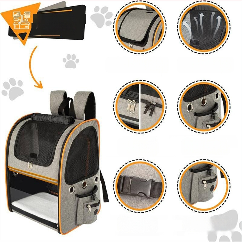 Freddy Oxford mājdzīvnieku soma, ar lielu ietilpību, elpojoša un paplašināma, piemērota kaķiem un suņiem, izcelsme Jiangsu