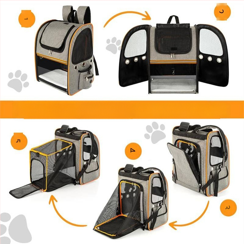 Freddy Oxford mājdzīvnieku soma, ar lielu ietilpību, elpojoša un paplašināma, piemērota kaķiem un suņiem, izcelsme Jiangsu