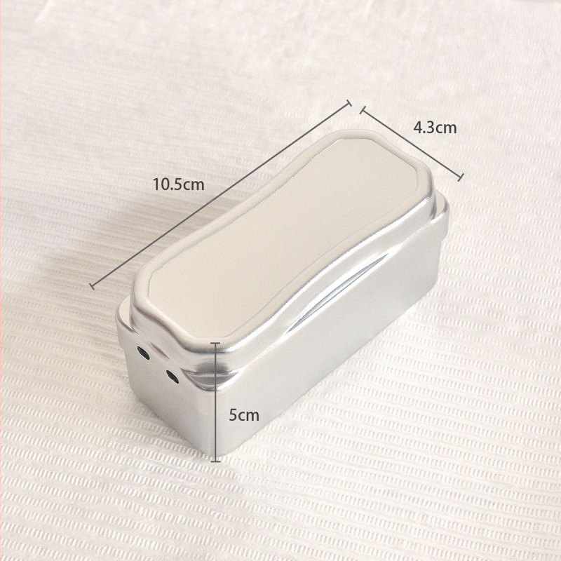 Aliuminio lydinio 40 skylių šlifavimo galvų saugojimo ir dezinfekcijos dėžutė nagų poliravimo įrankiams