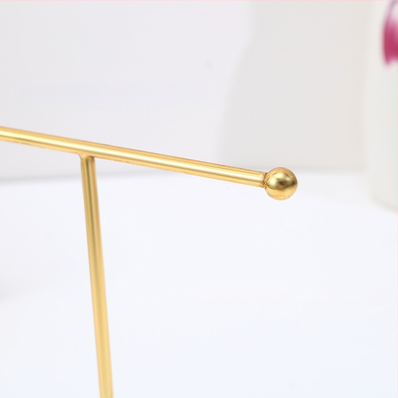 Stalo papuošalų ekspozicijos laikiklis - metalinis, daugiafunkcinis, skirtas auskaroms, kaklarys ir apyrankėms, 1 aukštas