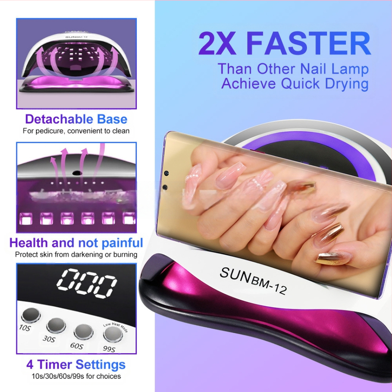 Nagu lampa ar 42 LED diodēm, četri taimeru režīmi, jaudīga fototerapija (BM-12)