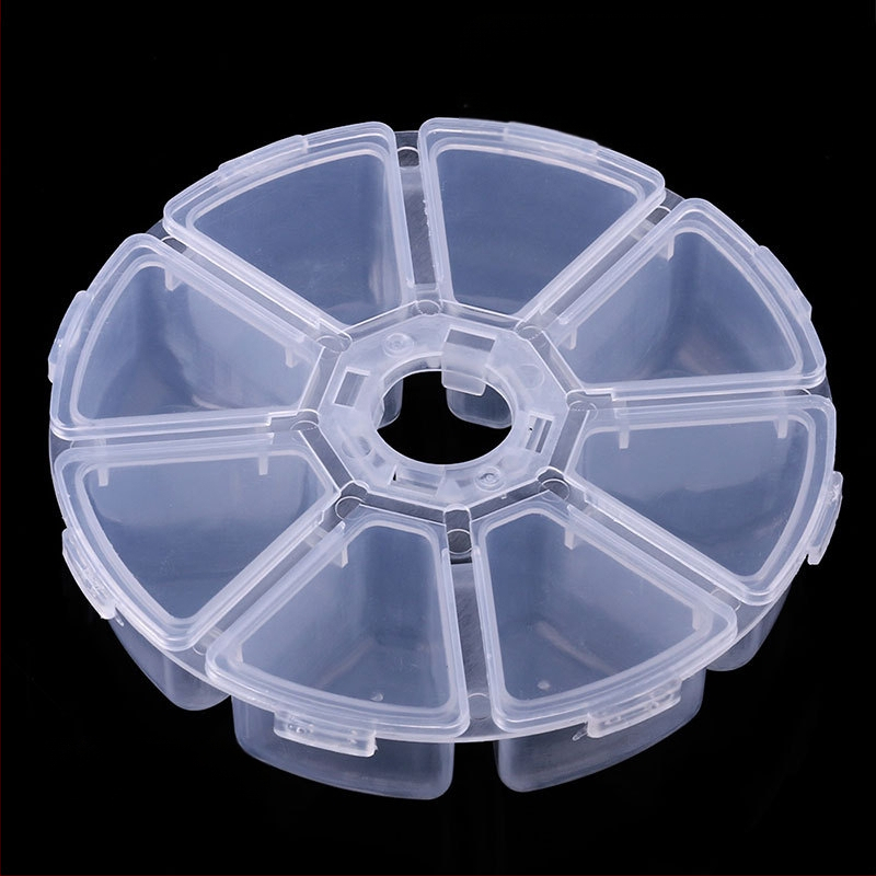 Κιβώτιο δολωμάτων με 8 διαμερίσματα, διαφανές, πλαστικό (Μάρκα: New York; Προέλευση: Κίνα; Υλικό: Πλαστικό)