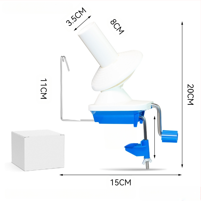 Diegu ruļļošanas iekārta - ar roku vadāma, kompakta mājas lietošanai, vilnas diegiem