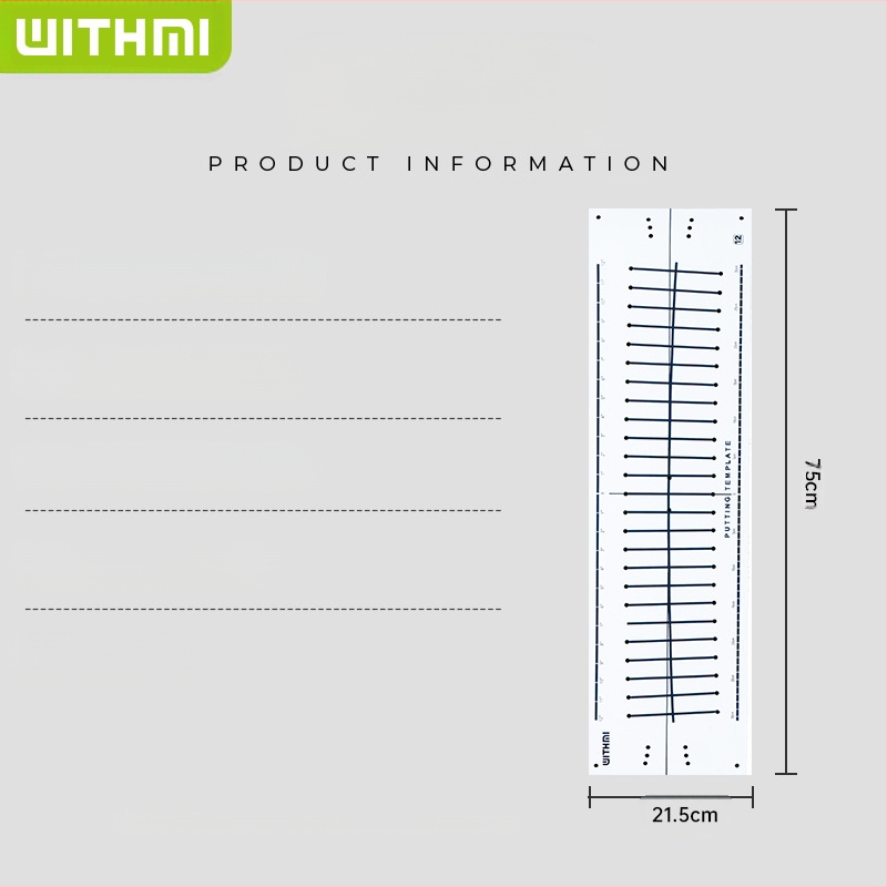 WITHMI Golfo Trajektorių Popieriaus Puttavimo Treniruoklis Kilimėlis – PVC, Golfo Priedai, Licencijuota Privata Žymė