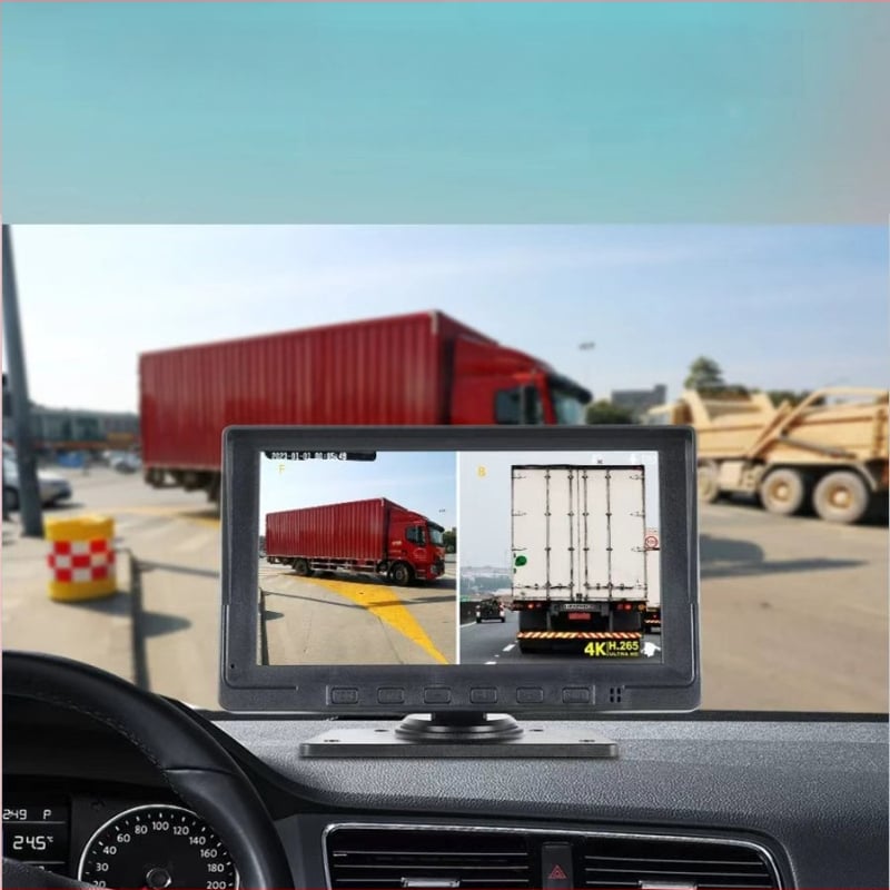 Κάμερα οδήγησης αυτοκινήτου με παρακολούθηση νεκρών γωνιών, 1080P βίντεο, 170° ευρυγώνιο, 12MP φωτογραφίες, φακός F2.0, εγγραφή μπροστά και πίσω