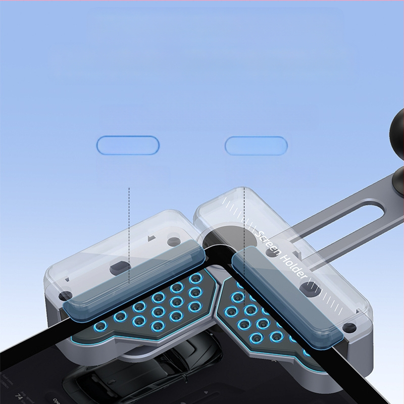 Suport magnetic universal pentru telefon Tesla, încărcare wireless 15W, bază de montaj pentru ecranul din mașină