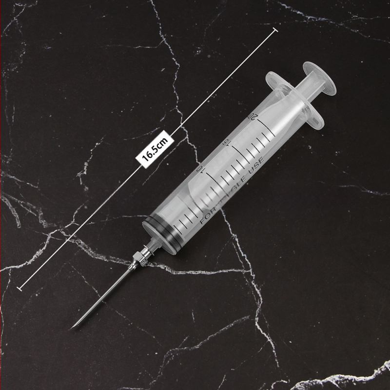 Πλαστική σύριγγα σάλτσας για μπάρμπεκιου — 20 ml, μάρκα Double Herringbone