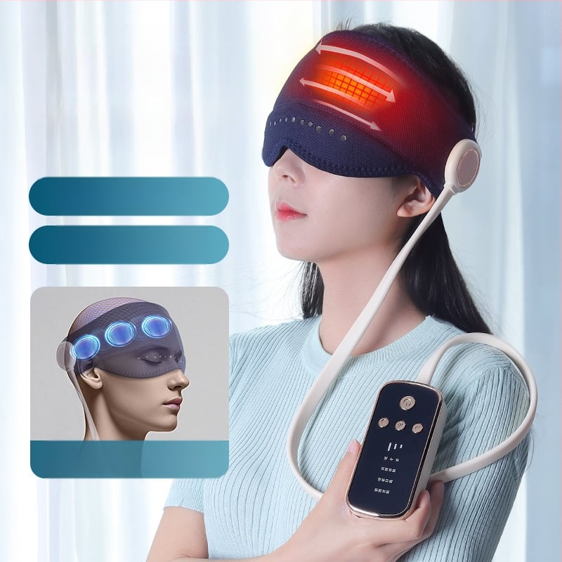 Casca de masaj cap și ochi cu airbaguri, alimentare USB, 3 viteze, model GX-501