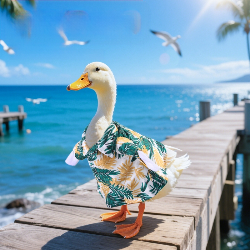 Πουκάμισο σε σκανδιναβικό στυλ, πολυεστέρας, Pet taro, για πάπιες