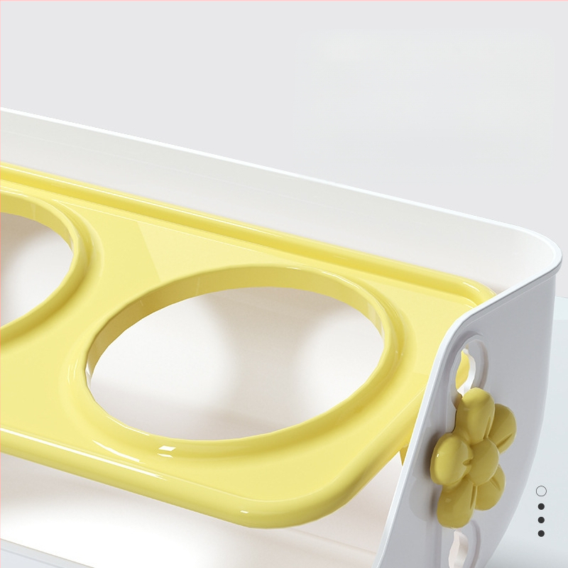 Plastikinis katės dubuo su 15° kampiniu stovu, automatinis vandens tiekimas, atjungiama dviguba dubuo