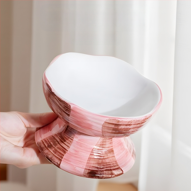 Keraminė katės maisto dubuo – modelis QW10159tys – katėms – naminių gyvūnų maitinimo įranga