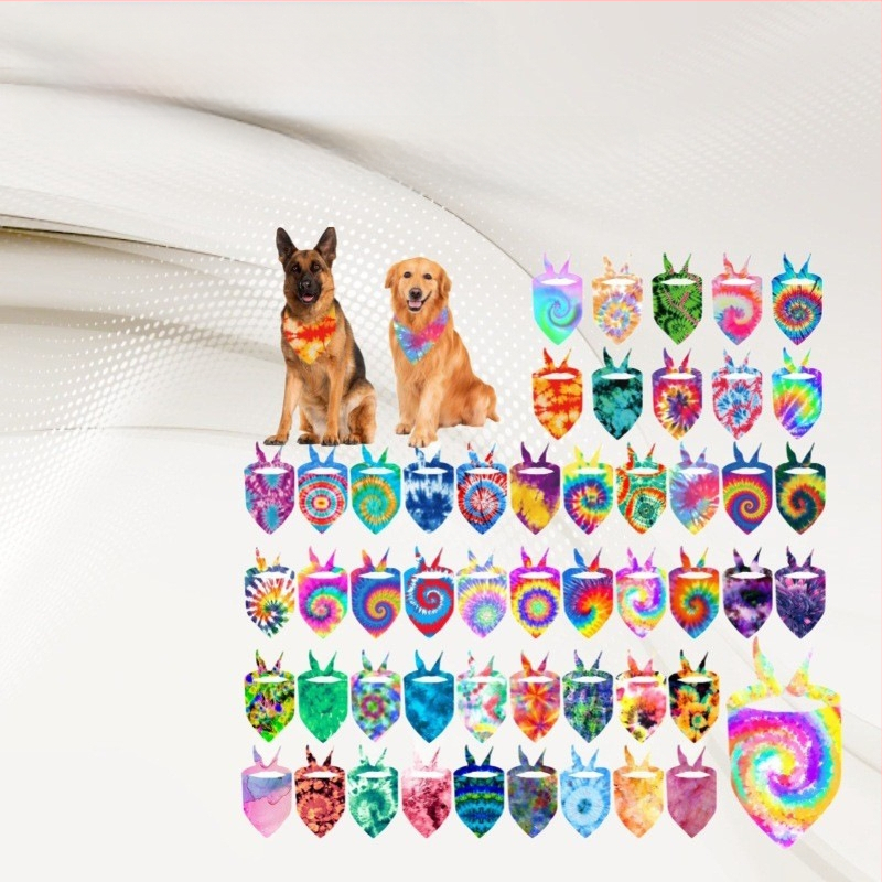 Τριγωνικός φουλάρι για κατοικίδια (προσαρμοσμένο μοτίβο, πολυεστέρα, πλεκτό ύφασμα, εκτύπωση)