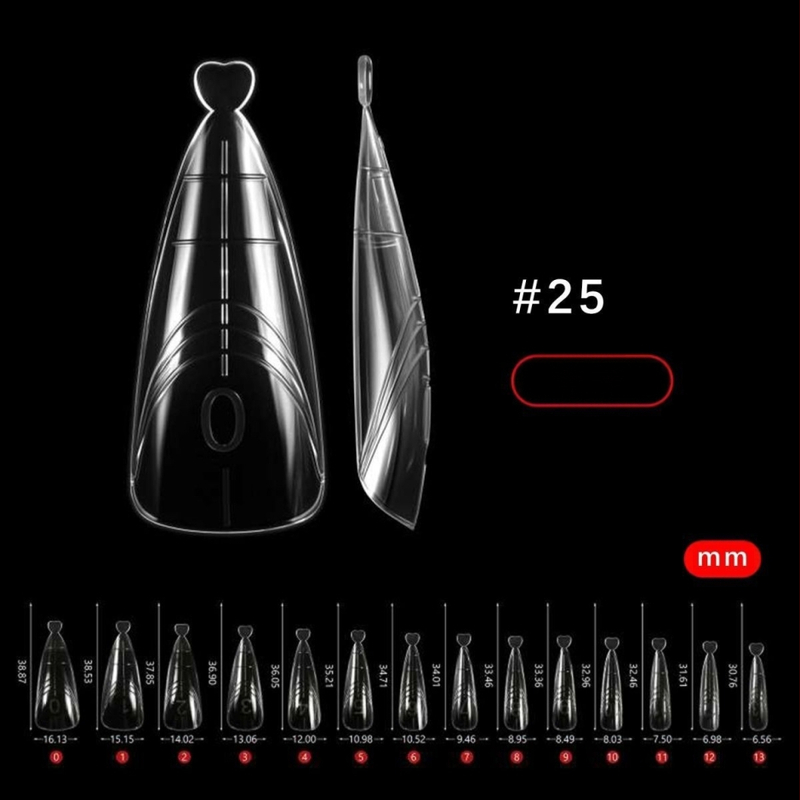 Nagų formų rinkinys su įmontuotu laikikliu - lašelinės formos, aštrus galas, Žvaigždžių Dangus raštas, 140 vnt