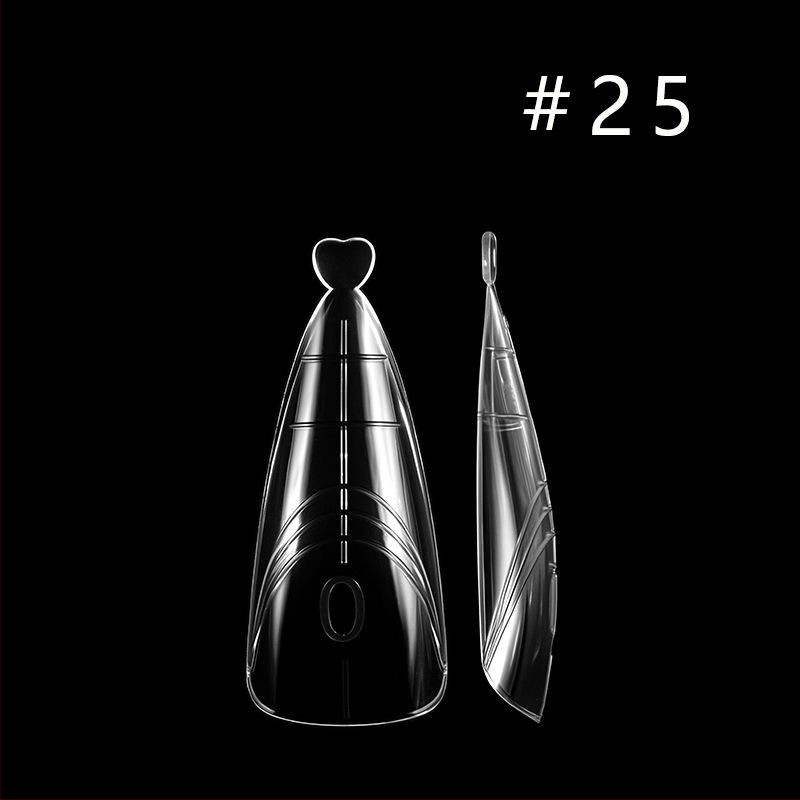 Nagų formų rinkinys su įmontuotu laikikliu - lašelinės formos, aštrus galas, Žvaigždžių Dangus raštas, 140 vnt