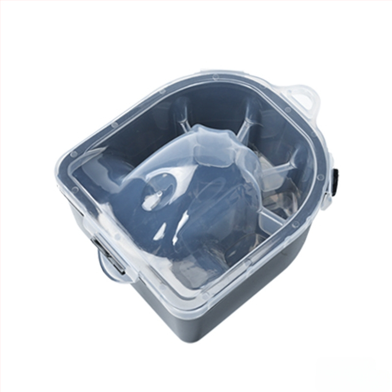 Vas de înmuiat mâinile pentru manichiură, din plastic, izolație cu încuietoare dublă, 250 g net