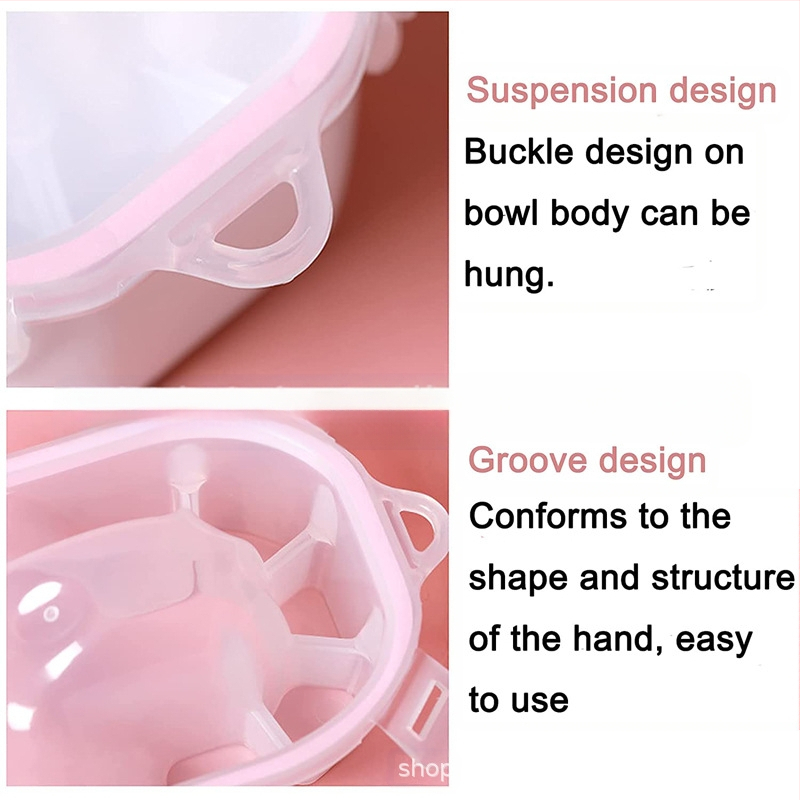 Liwei Manikiūro dviejų sluoksnių rankų dubuo rinkinys su šlifavimo plienine šepetėliu | Nagų įrankiai | Kilmės šalis: Guangzhou