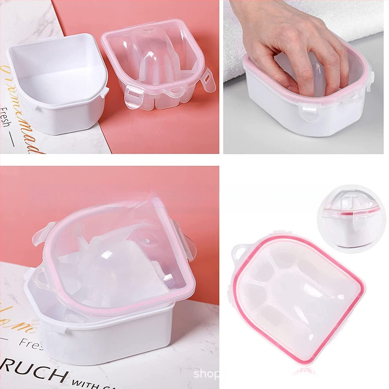 Liwei Manikiūro dviejų sluoksnių rankų dubuo rinkinys su šlifavimo plienine šepetėliu | Nagų įrankiai | Kilmės šalis: Guangzhou