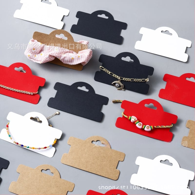 Carte de afișare pentru coliere și accesorii pentru cap – hârtie/carton, carte de afișaj din hârtie, ambalaj de vânzare/final, ambalaj pentru accesorii, Număr produs: Industrial Character Card Head