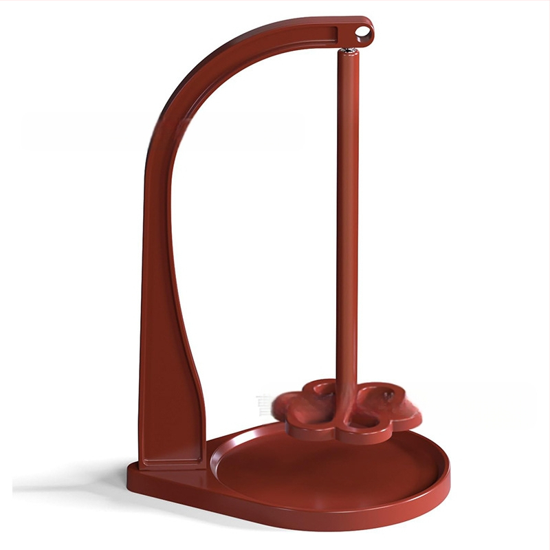 Medinis verpimo laikiklis su nuimama gėlių formos pagrindu — 3 sluoksniai, stalinis laikiklis mezgimui ir audimui