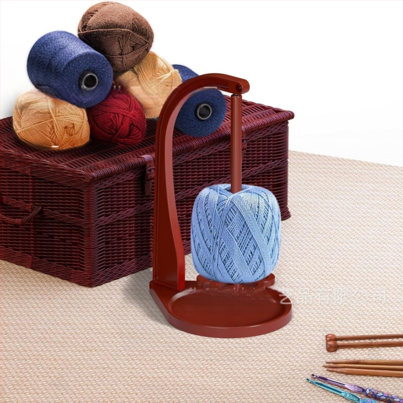 Medinis verpimo laikiklis su nuimama gėlių formos pagrindu — 3 sluoksniai, stalinis laikiklis mezgimui ir audimui