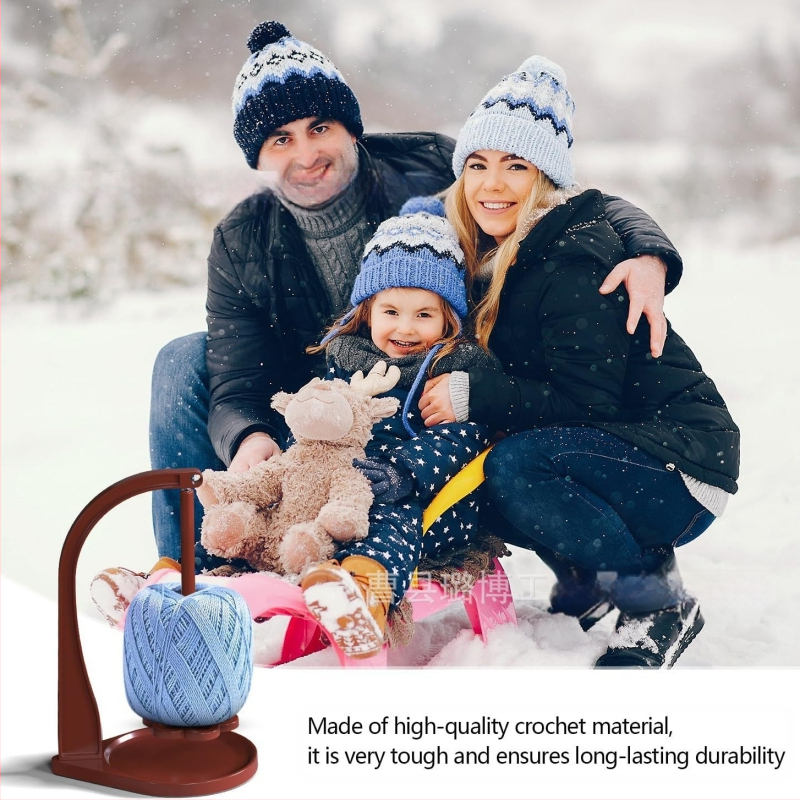 Medinis verpimo laikiklis su nuimama gėlių formos pagrindu — 3 sluoksniai, stalinis laikiklis mezgimui ir audimui