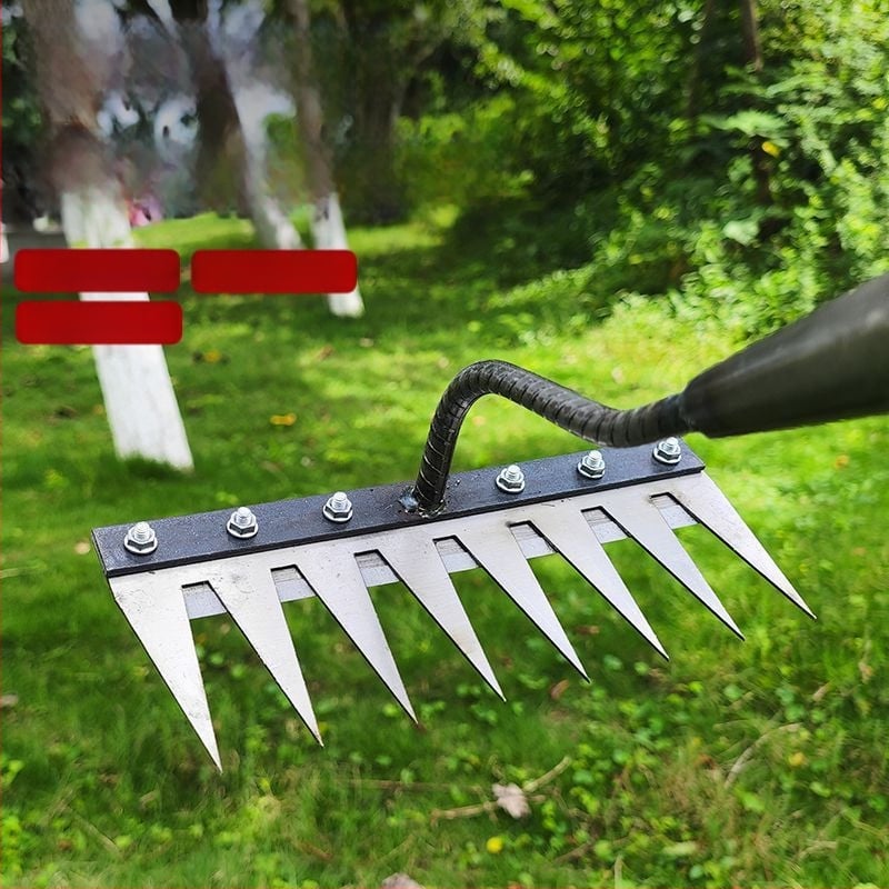 Φτυάρι ζιζανίων από χάλυβα μαγανίου με δόντια – πολυλειτουργικό γεωργικό εργαλείο για χαλάρωση εδάφους