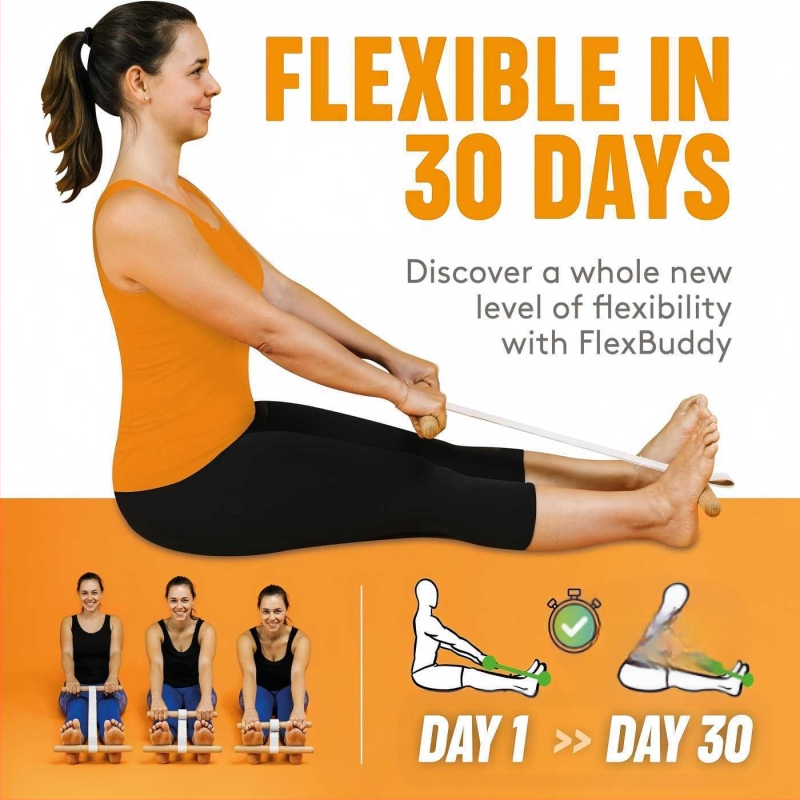 Vispārējā ķermeņa izstiepšanas nūja – koka konstrukcija, zīmols Zemu, produkta kods: Yoga resistance band