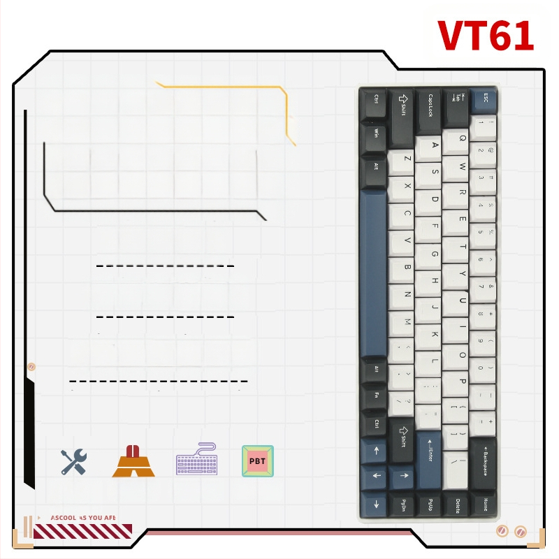 Μηχανικό πληκτρολόγιο, 99 πλήκτρα, USB-C, Bluetooth 2.4G, RGB φωτισμός, διπλής όψης σχεδιασμός