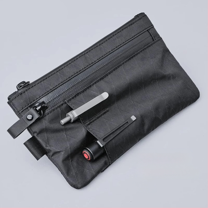 Geantă multifuncțională de depozitare a uneltelor, cu portofel pentru pașaport și suport pentru carduri încorporate, portofel cu un singur clapet, poliester, pliabil, pentru uz zilnic