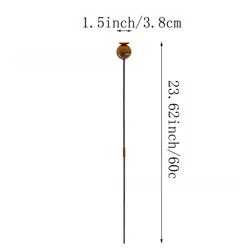 Col decorativ din oțel pentru gazon – artă geometrică metalică, stil minimalist modern